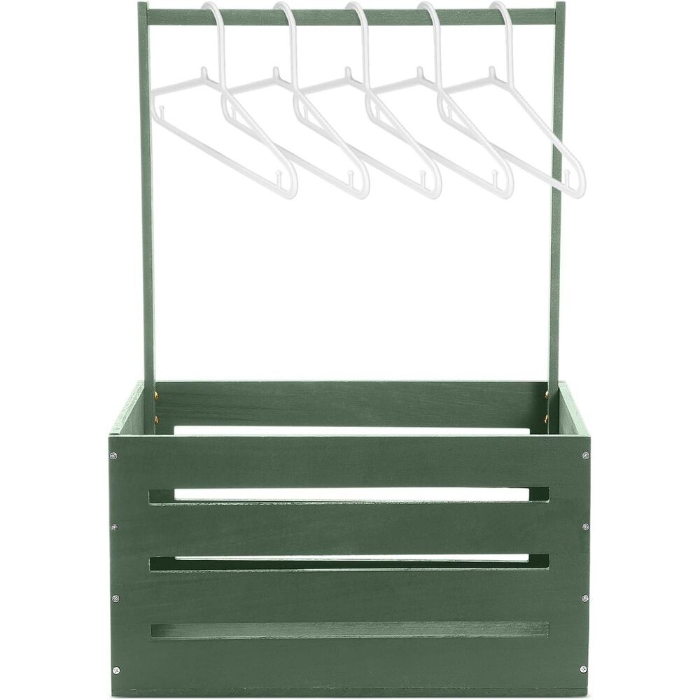 Sage Green Wooden Baby Shower Crate Closet